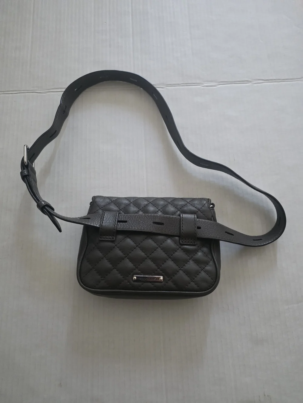 Rebecca Minkoff Quilted Leather Affair Fanny Bag .